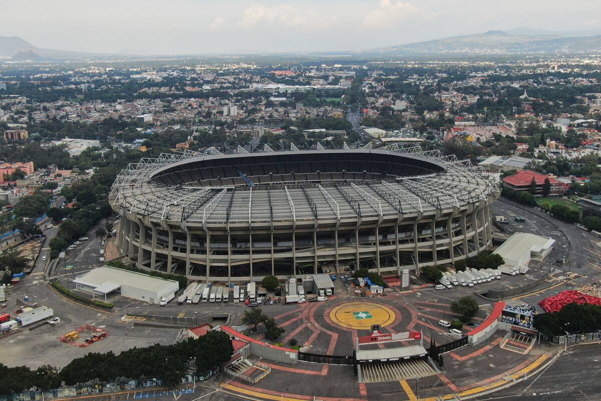 El Estadio Azteca en la Ciudad de México será una de las sedes del Mundial 2026 (Archivo/AP Foto/Fernando Llano)