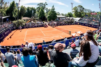 El estadio central del Racket Club, escenario de la sexta edición del Challenger de Buenos Aires.