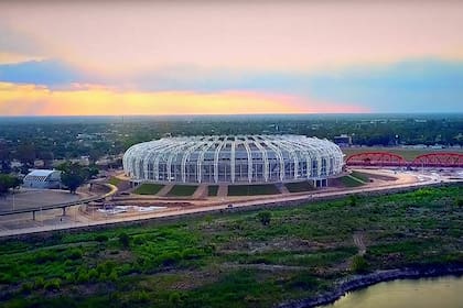 El estadio de Santiago del Estero donde se jugará la Copa América 2021 y que podría albergar el partido de eliminatorias del 12 de noviembre entre Argentina y Paraguay.