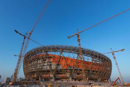 El Estadio Icónico de Lusail, cuando todavía no estaba terminado