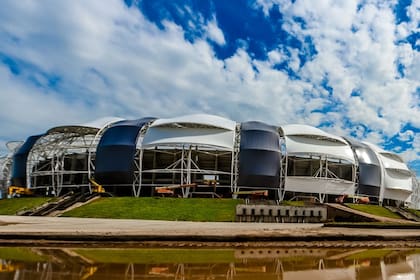 El Estadio Madre de CIudades, sede de la final entre Huracán y Platense, el domingo