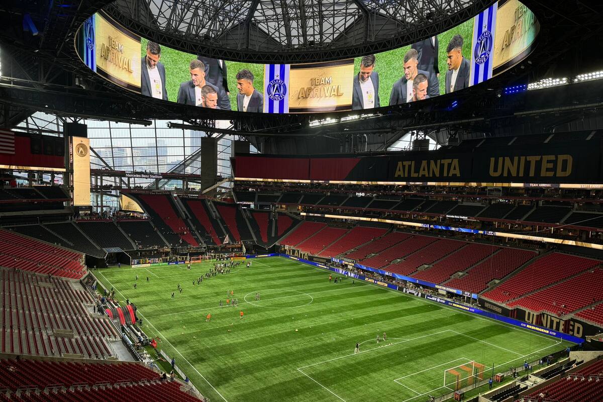 El estadio Mercedes Benz de Atlanta, donde se presentará la selección Argentina, en su debut en la Copa América 2024, frente a Canadá