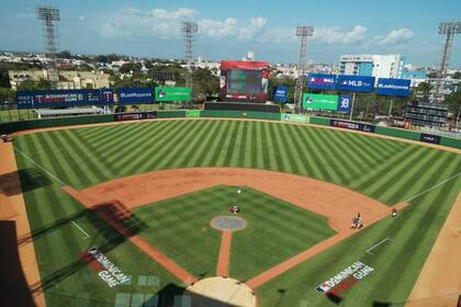 El Estadio Quisqueya Juan Marichal, donde se disputarán los partidos de la Serie del Caribe 2022