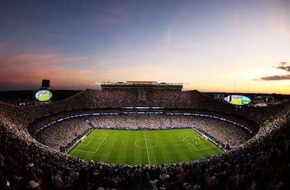 El estadio repleto en Kansas City