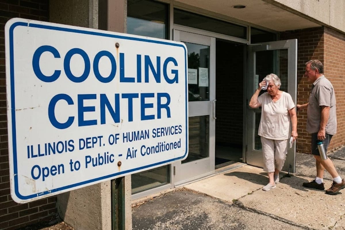 El estado de Illinois facilitó el acceso a centros de enfriamiento cercanos para quienes necesiten refugio del calor