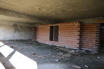 El estado de la obra paralizada hace más de dos años