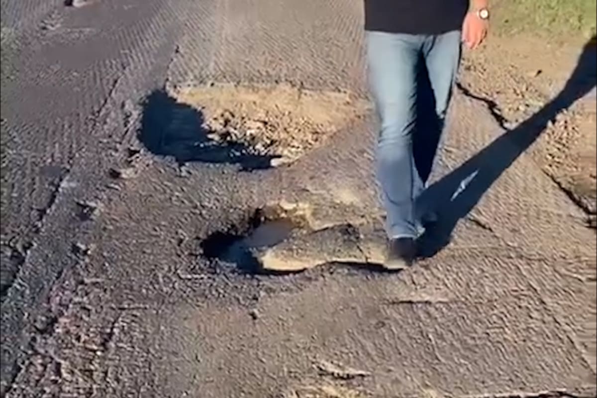 El estado de la ruta nacional 11, en Santa Fe