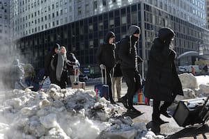 El estado de Nueva York registró varias pulgadas de acumulación de nieve durante el último fin de semana