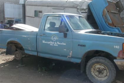 El estado de una camioneta del Municipio