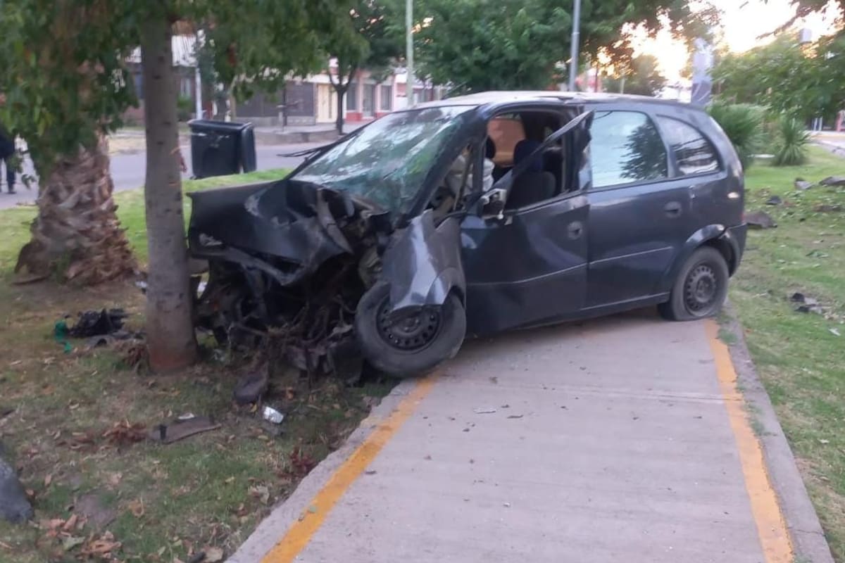 El estado del auto tras el accidente