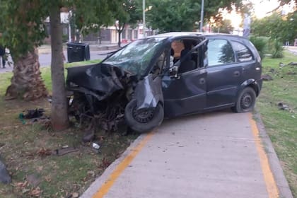 El estado del auto tras el accidente