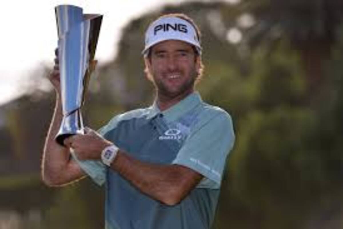 El estadounidense con su trofeo del Genesis Open
