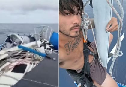 El estadounidense reveló que se alimentaba de avena sobrante, así como de pescado y calamares que caían a su bote debido a las olas, y bebía el agua de condensación del agua de mar que recogía en un cubo