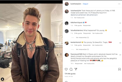 El estilista de celebridades Luis Rodriguez se despidió de su amigo
