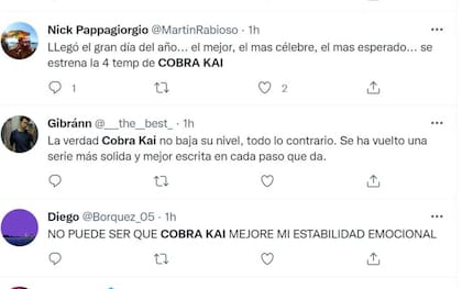 El estreno de la cuarta temporada de Cobra Kai despertó todo tipo de comentarios en Twitter