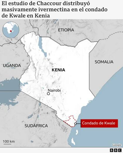 El estudio del doctor distribuyó masivamente ivermectina en el condado de Kwale en Kenia