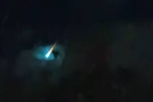 El evento astronómico produjo una estela de luz intensa y resultó visible durante unos pocos segundos