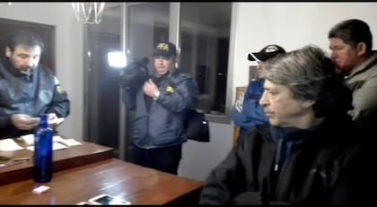 El ex juez César Melazo, en el momento de su arresto