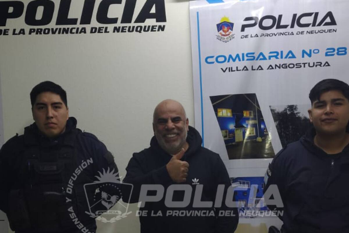 El ex jugador de fútbol colombiano está de visita en Villa La Angostura.