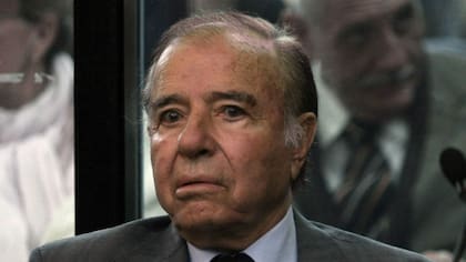 El ex presidente Carlos Menem