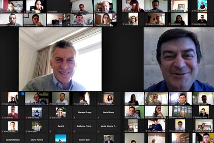 El ex presidente Mauricio Macri compartió un zoom con dirigentes de Pro Mendoza