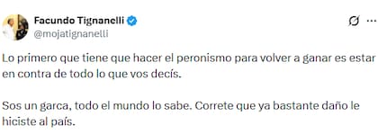 El exabrupto de Tignanelli