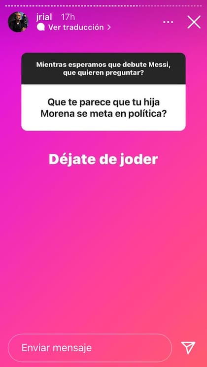 El exabrupto de Jorge Rial ante una pregunta de sus seguidores