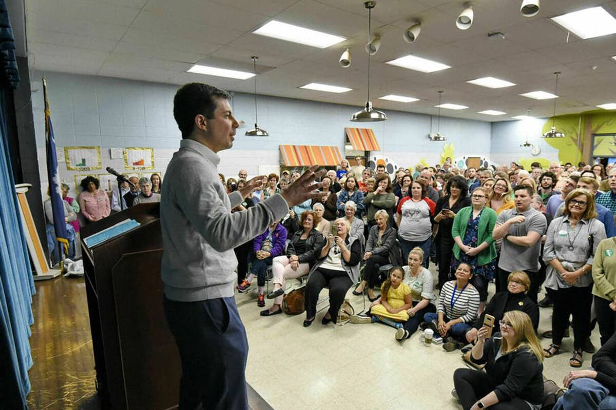 El exalcalde de South Bend lideraba el recuento, con 26,9% de los delegados, seguido por Sanders