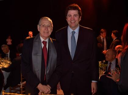 El excanciller Adalberto Rodríguez Giavarini junto a Francisco Santibañes