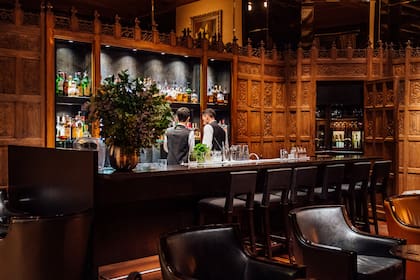 El exclusivo bar dentro del Palacio Duhau