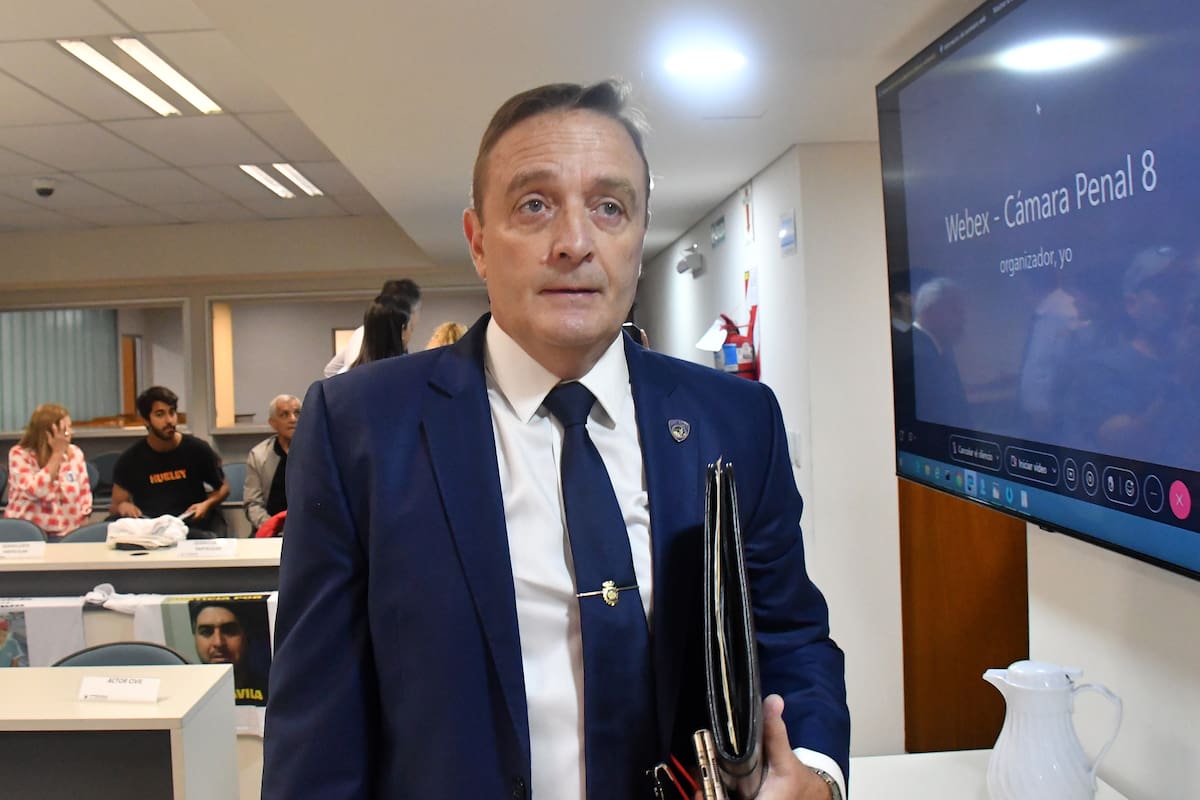 El excomisario Gustavo Cumplido, tras su declaración en el juicio por el asesinato de Blas Correas