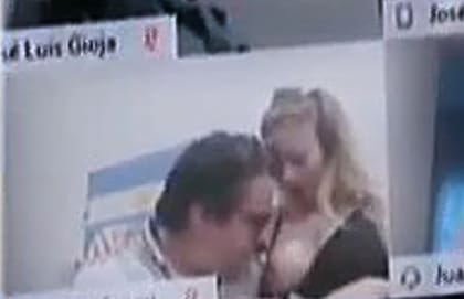 El exdiputado Juan Ameri y su pareja