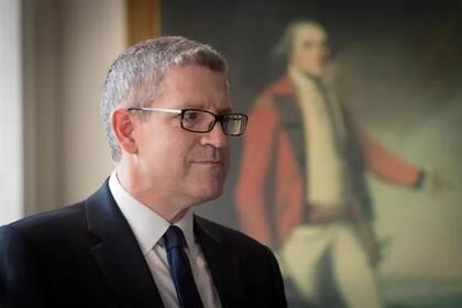 El exdirector de los servicios de seguridad británicos, Andrew Parker, en Londres