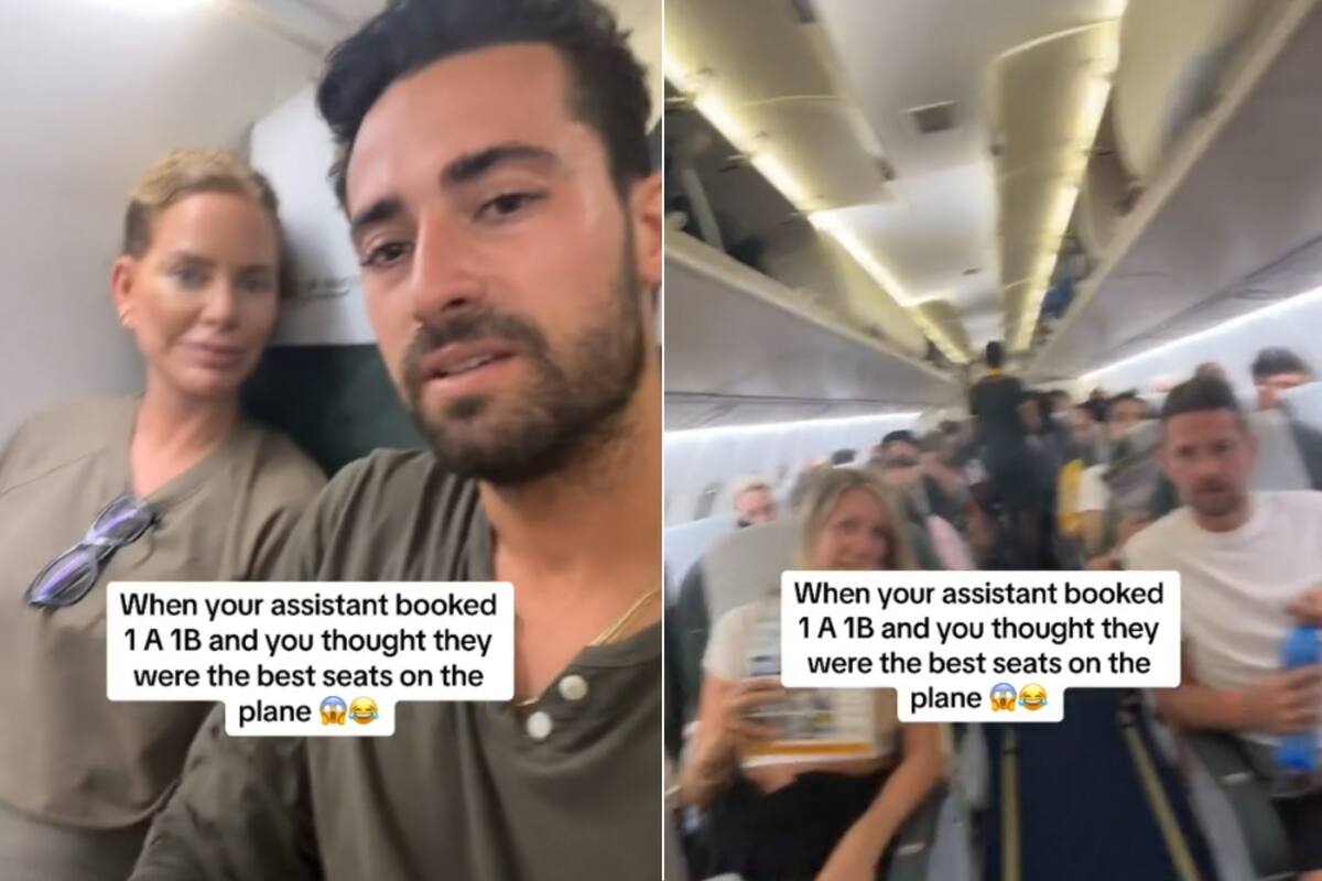 El exfutbolista compartió un problema que se tomó con humor al elegir los asientos de un avión