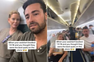 El exfutbolista compartió un problema que se tomó con humor al elegir los asientos de un avión
