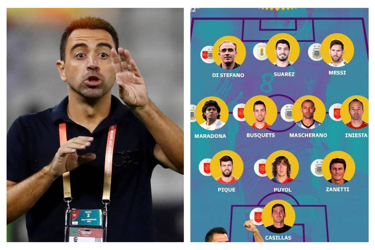 El exfutbolista español eligió a los 11 jugadores que, en su visión, integrarían el equipo ideal
