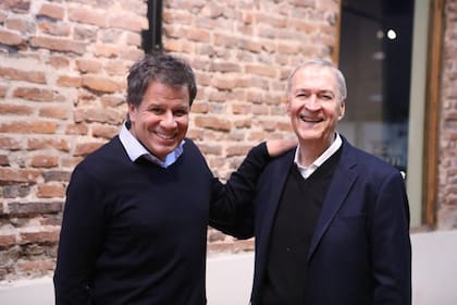 El exgobernador de Córdoba Juan Schiaretti junto al diputado nacional Facundo Manes.