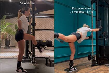 El exigente entrenamiento de Caro Calvagni, esposa de Nicolás Tagliafico