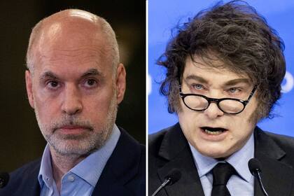 El exjefe de Gobierno porteño Horacio Rodríguez Larreta junto al presidente Javier Milei