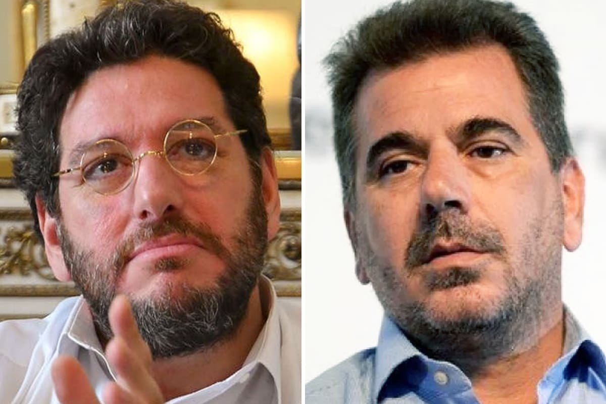 El exministro de Cultura de la Nación, Pablo Avelluto, junto al exministro de Seguridad bonaerense, Cristian Ritondo