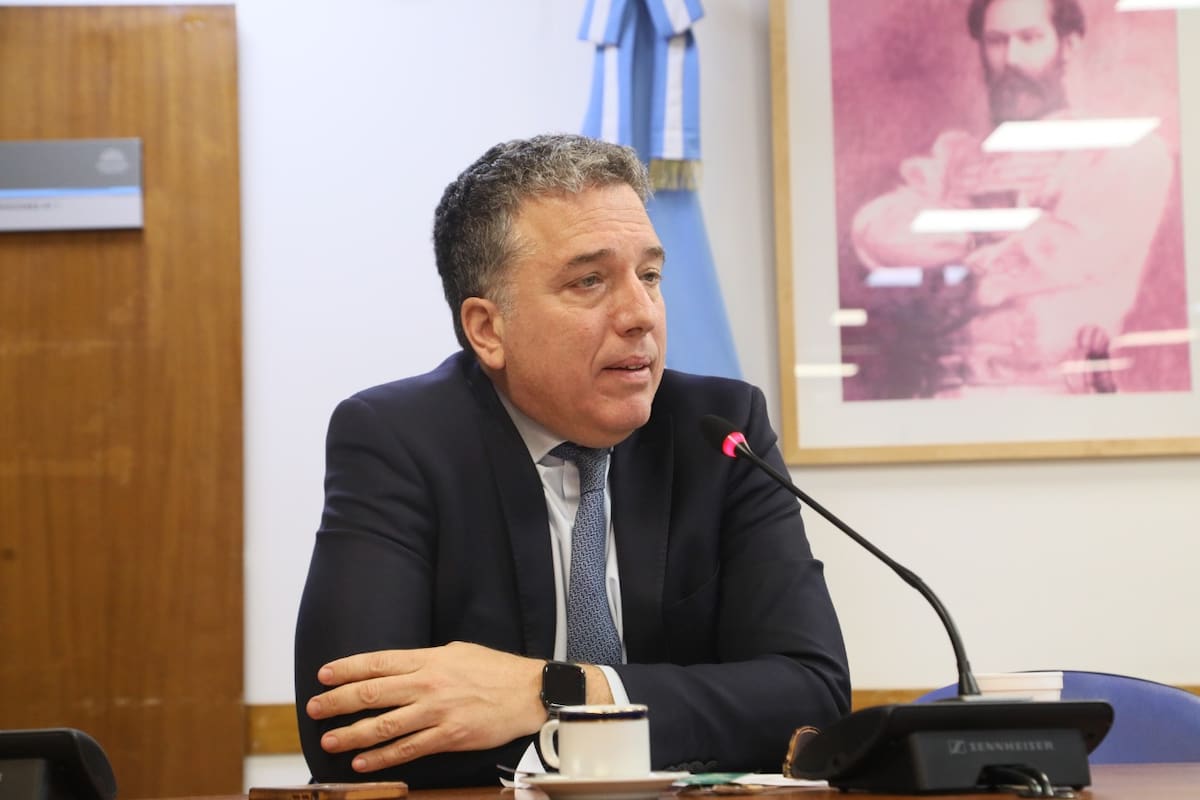 El exministro Nicolás Dujovne, este jueves en la Cámara de Diputados