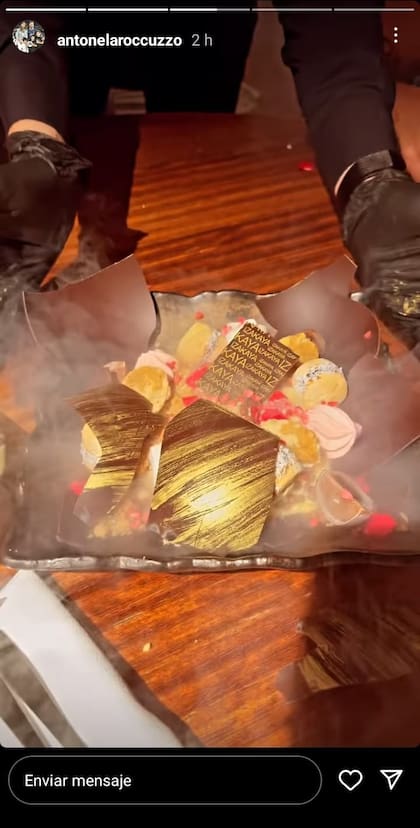 El exótico postre que disfrutaron Cesc Fàbregas, Lionel Messi, Antonela Roccuzzo y Daniella Semaan