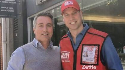El expolicía Matthew Gardner compartió fotos con el príncipe Guillermo en Londres