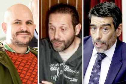 El expolicía y agente retirado de la AFI Ariel Zanchetta fue vinculado a los dirigentes kirchneristas Conu Rodríguez y Rodolfo Tailhade (extremos izquierdo y derecho, respectivamente)
