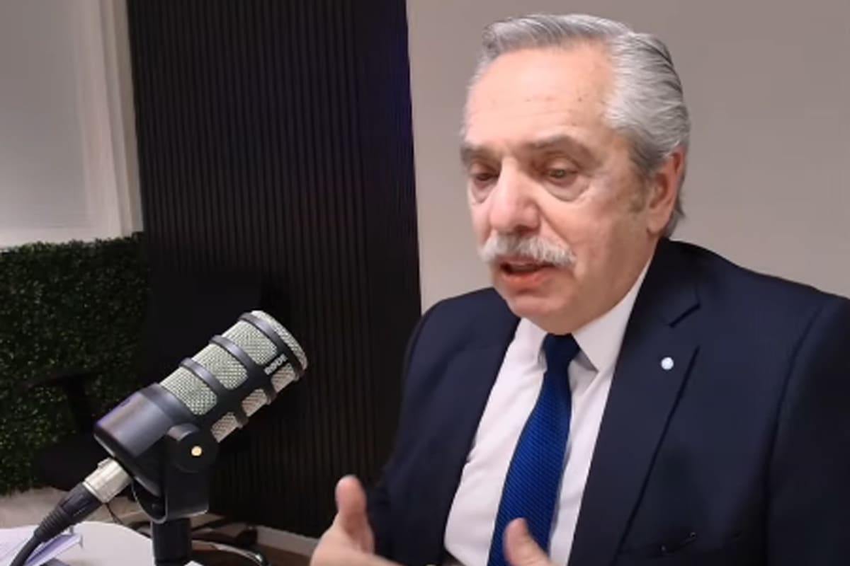 El expresidente Alberto Fernández en una entrevista que brindó tras su procesamiento