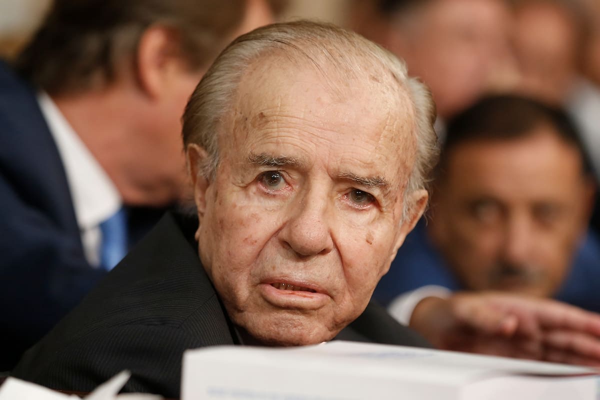 El expresidente Carlos Menem cumplió 90 años en julio pasado.
