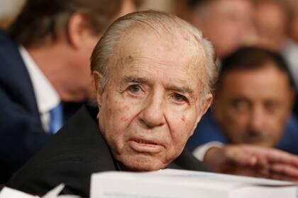 El expresidente Carlos Menem cumplió 90 años en julio pasado.