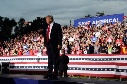 El expresidente Donald Trump en el Trump National Golf Club en Bedminster, Nueva Jersey, el miércoles 7 de julio de 2021
