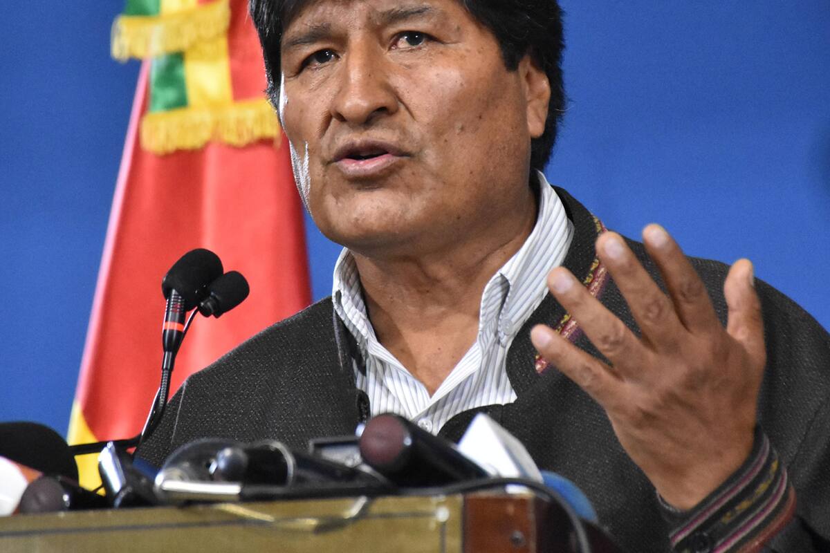 El expresidente Evo Morales