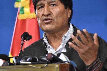 El expresidente Evo Morales